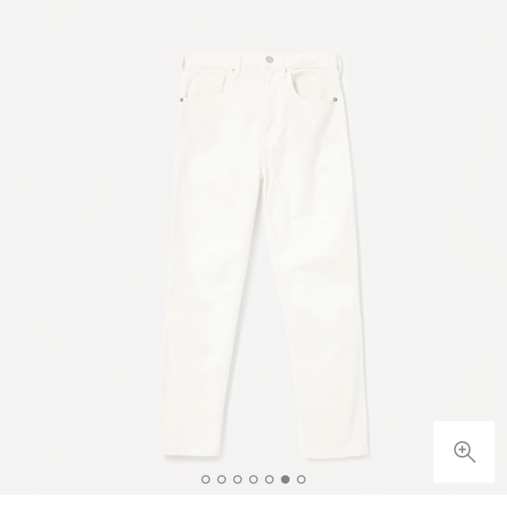 Everlane white cheeky straight denim 25